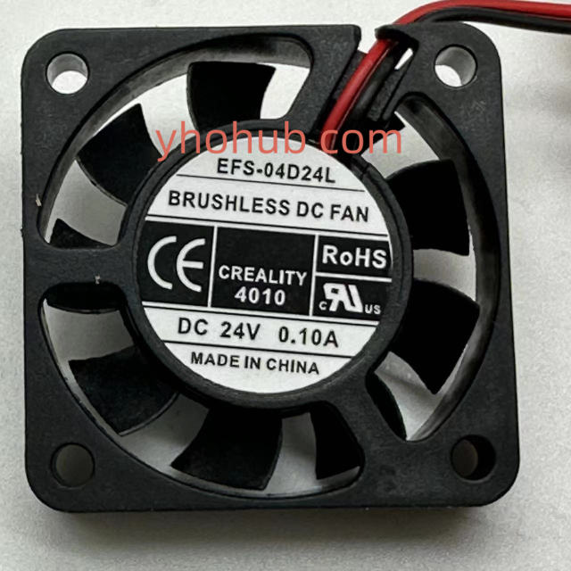 DWPH EFS-04D24L DC 24V 0.10A 40x40x10mm 2-Wire Server Cooling Fan