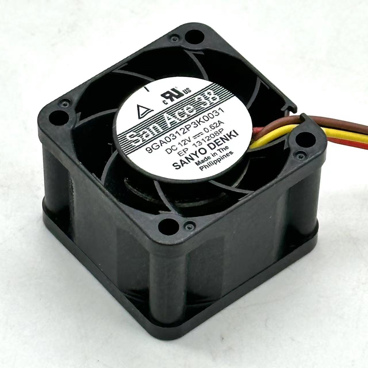 SANYO DENKI 9GA0312P3K0031 San Ace 38 DC 12V 0.62A 38x38x28mm