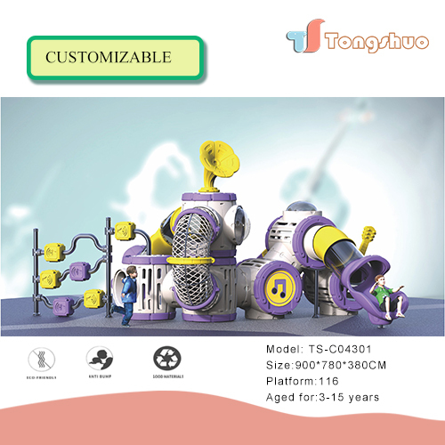 Outdoor Plastic Slide Playground Equipment