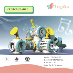 Outdoor Plastic Slide Playground Equipment