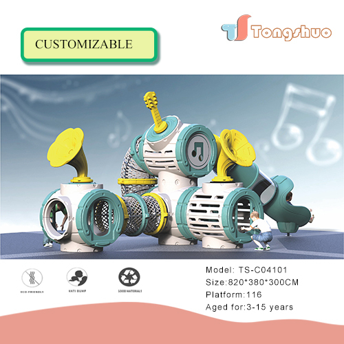 Outdoor Plastic Slide Playground Equipment