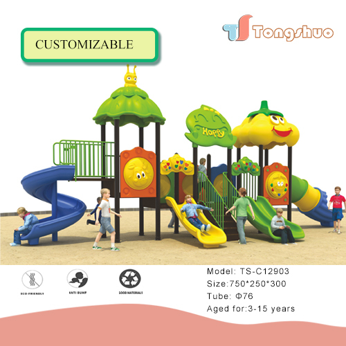 Outdoor Plastic Slide Playground Equipment