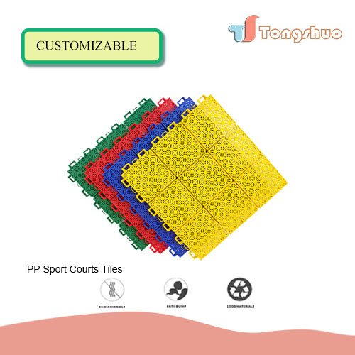 Sport flooring interlocking floor pp sport court tiles pp modular court pp interlocking tiles multi-purpose sports court tiles