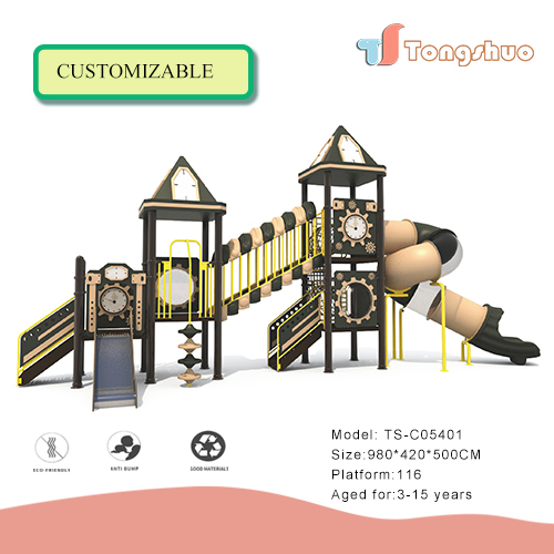 Outdoor Plastic Slide Playground Equipment