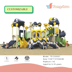 Outdoor Plastic Slide Playground Equipment