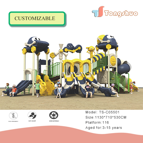 Outdoor Plastic Slide Playground Equipment