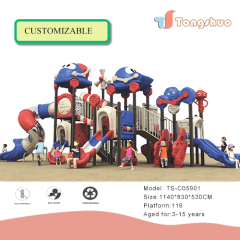 Outdoor Plastic Slide Playground Equipment