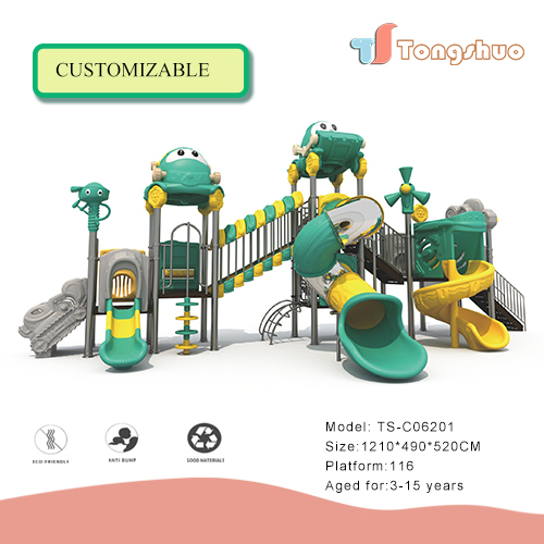Outdoor Plastic Slide Playground Equipment