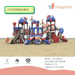 Outdoor Plastic Slide Playground Equipment