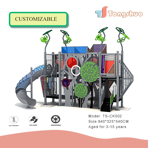 Outdoor Plastic Slide Playground Equipment