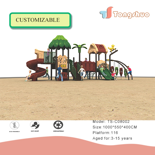 Outdoor Plastic Slide Playground Equipment