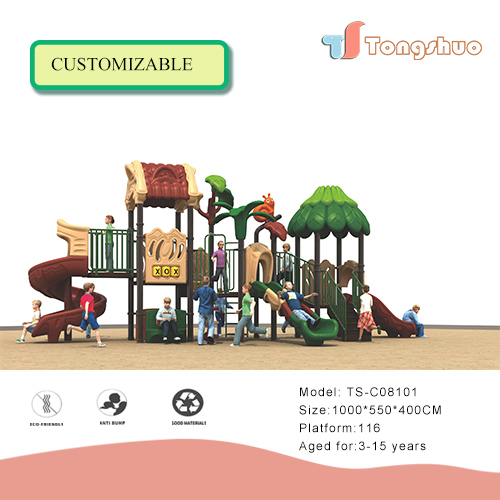Outdoor Plastic Slide Playground Equipment