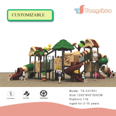 playground slides_Outdoor Plastic Slide Playground Equipment