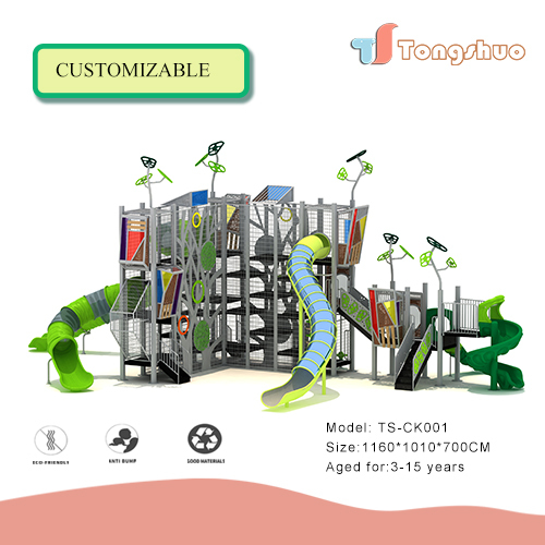 Outdoor Plastic Slide Playground Equipment