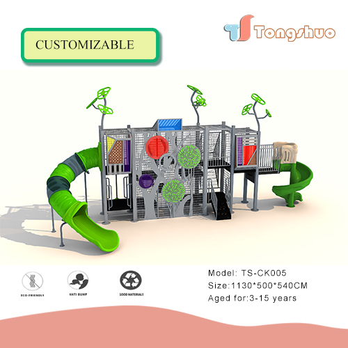 Outdoor Plastic Slide Playground Equipment