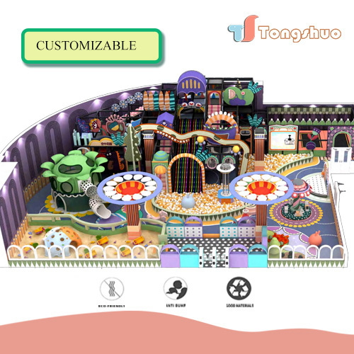 Large Amusement Facilities Play Zones Area Soft Small Playroom Kids Theme Park Indoor Playground Equipments