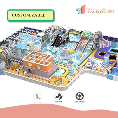 New Design Custom Theme Kid Entertainment Zone Amusement Soft Play Area Equipment Cheer Indoor Playground For Kids