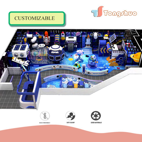 Custom amusement park theme zone commercial soft play equipment kids indoor playground