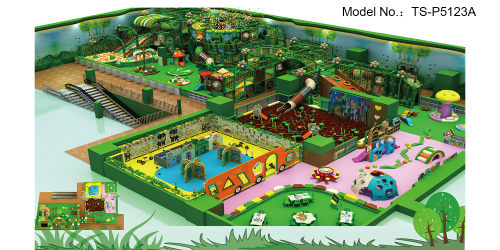 Custom Theme Park Amusement Center kids soft play zone area jungle big indoor playground equipment
