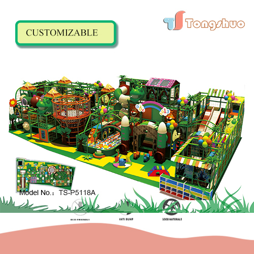 Custom Theme Park Amusement Center kids soft play zone area jungle big indoor playground equipment