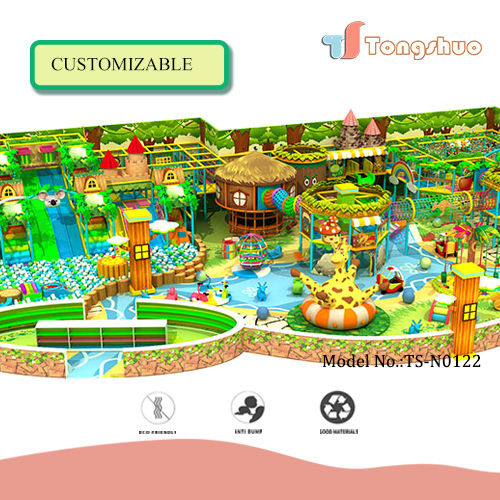 Custom Theme Park Amusement Center kids soft play zone area jungle big indoor playground equipment