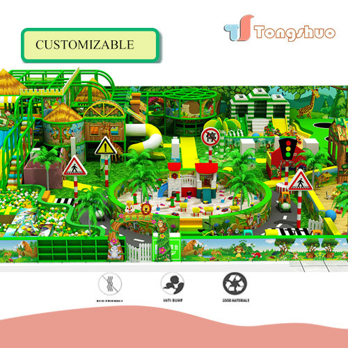 Commercial Amusement Kids Soft Play Town Jumping Castle Entertainment Equipment Full Indoor Play Ground Children