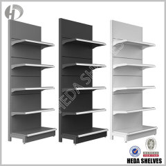 New Black Gondola Shelf For Supermarket