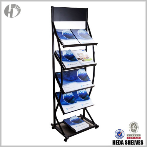 Magazine Steel Display Rack for Retail Store