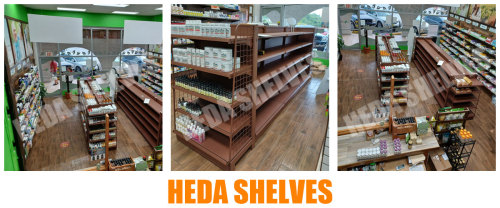 Supermarket Gondola Shelves in Health Supplements Store - Puerto Rico Case