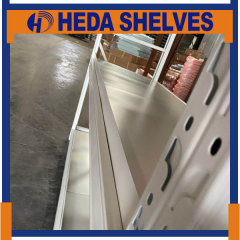All White Warehouse Storage Racks with Butterfly Hole