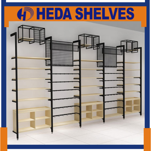 Miniso Store Wooden Wall Shelves