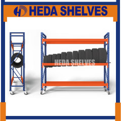 Heavy Duty Tire Storage Pallet Rack with Wheels