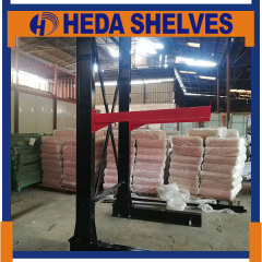 Black & Red Cantilever Racking For Storage Steel Pipe