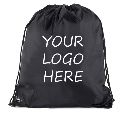 Nylon Drawstring Shopping Bag Blank or LOGO printed