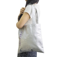 Customized tyvek tote shopping bag with logo printing