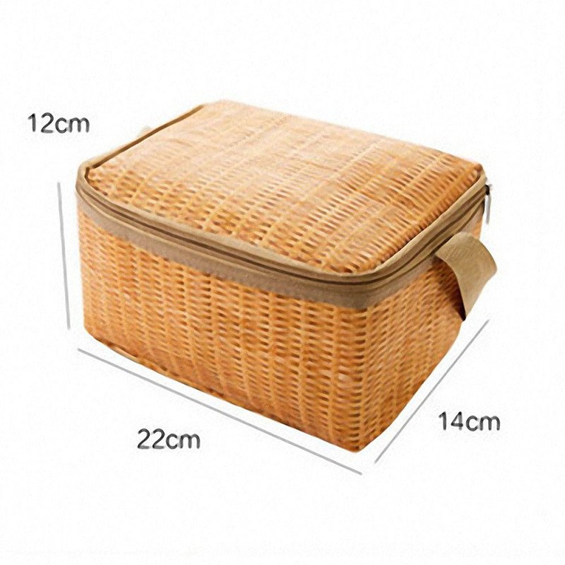 Bamboo Basket Handle Cooler / Grocery Bag