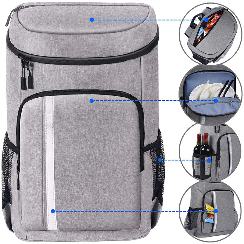 Lunch Food Picnic Backpack Cooler / Grocery Bag