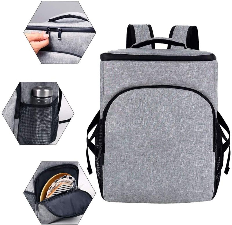 30L Large Capacity Polyester Waterproof Cooler / Grocery Bag