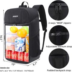 Eco Polyester Waterproof Backpack Cooler / Grocery Bag