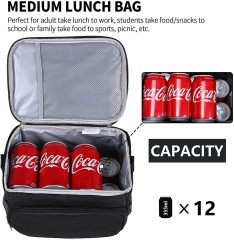 Polyester Insulated Thermal Lunch Cooler / Grocery Bag