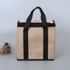 Portable Linen Thermal Cooler / Grocery Bag