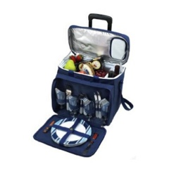 Basket Trolley Cooler Bag with Zipped Access to The Insulating Basket