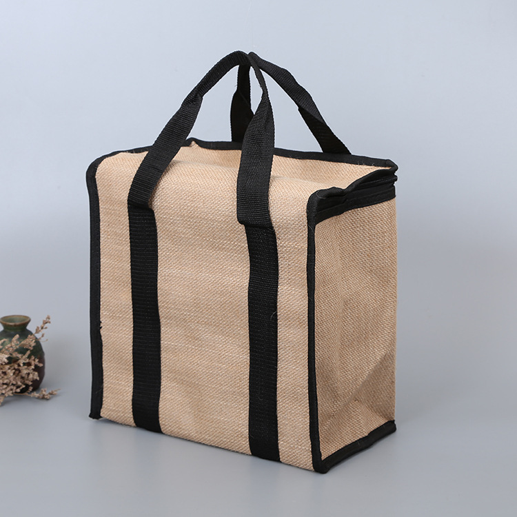 Portable Linen Thermal Cooler / Grocery Bag