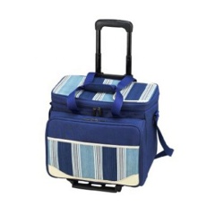 Basket Trolley Cooler Bag with Zipped Access to The Insulating Basket