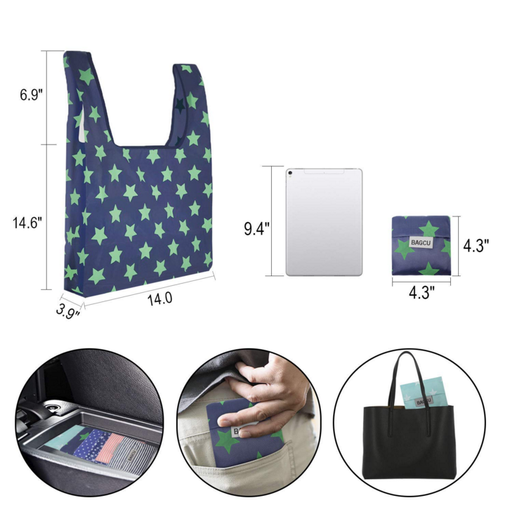 rPET Pouch Foldable Ripstop Nylon Shopping Bag