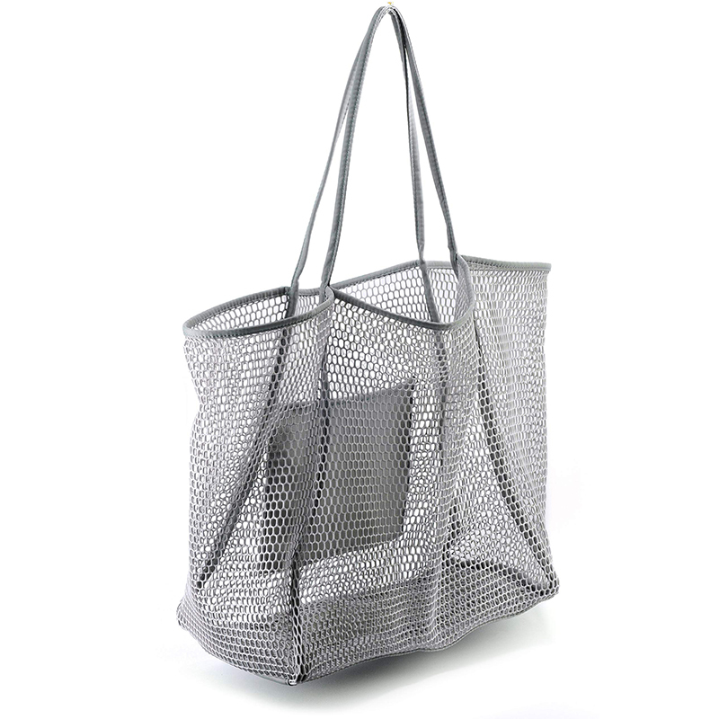 rPET Women's Shoulder Handbag Mesh Beach Shopping Bags