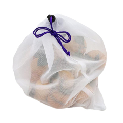 rPET Washable Nylon Mesh Drawstring Shopping Bags