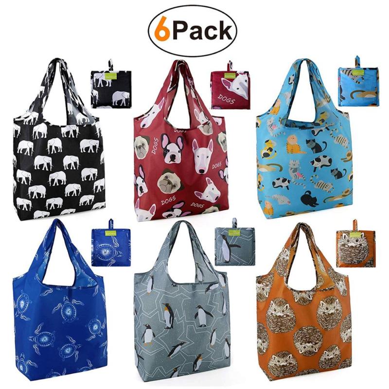 rPET Pouch Foldable Ripstop Nylon Shopping Bag