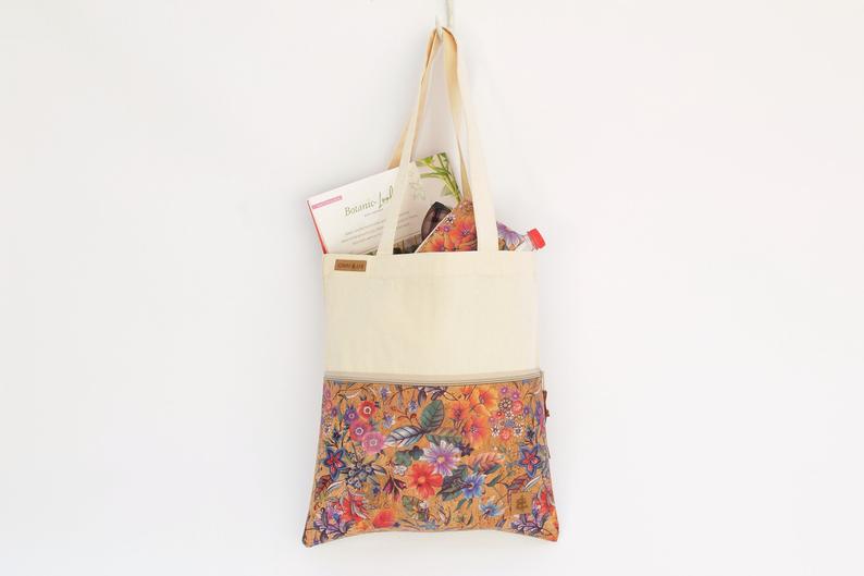 Classical Reusable Cotton Canvas Natural Shopping Bag