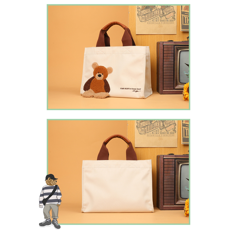 Classical Custom Cartoon Shopping Cotton Tote Bag